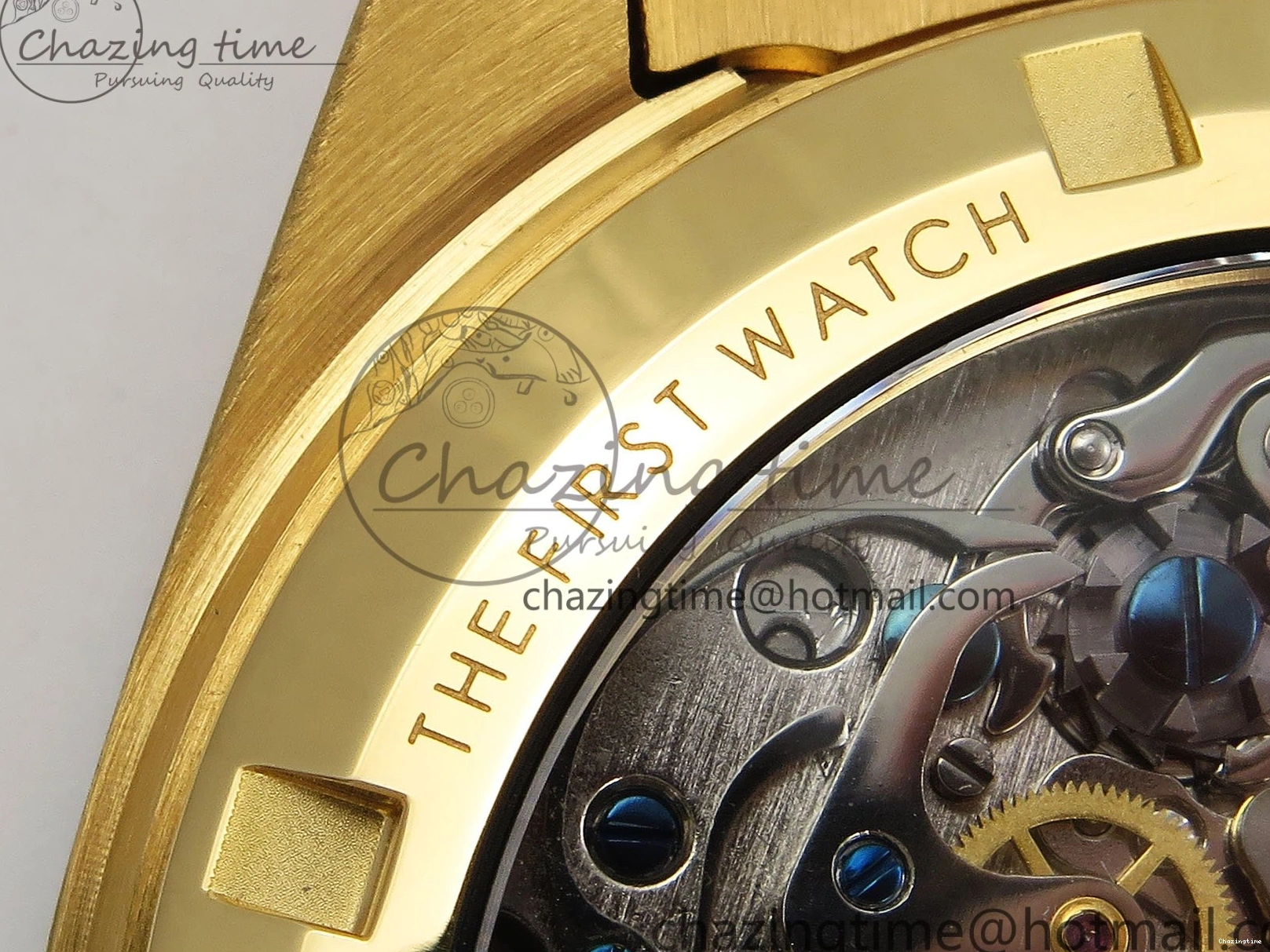 0204 Speedmaster YG RMF Best Edition YG Black Dial on YG Bracelet Lemania HW Durable 7725